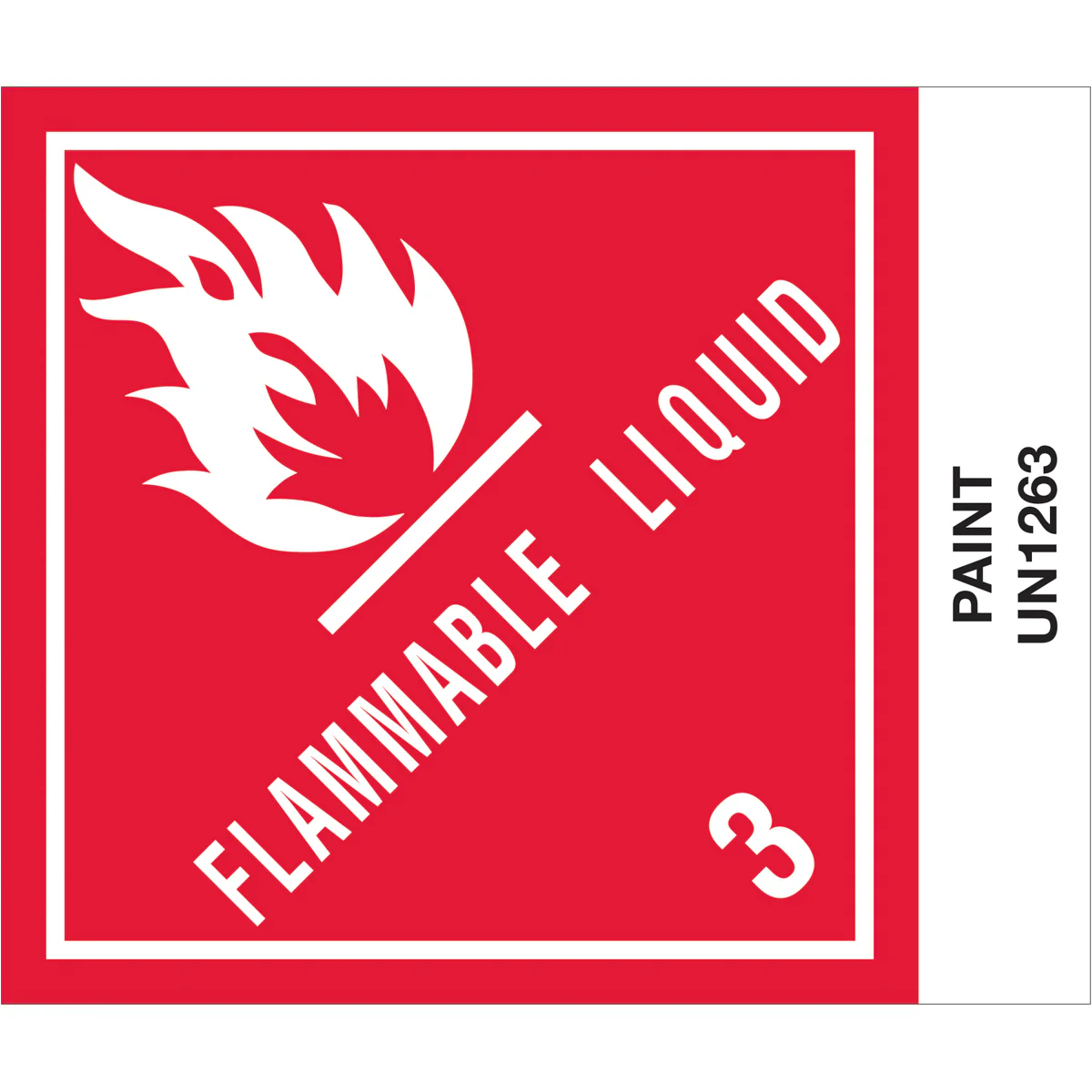 4 x 4 3/4" - "Paint" Labels 500/Roll