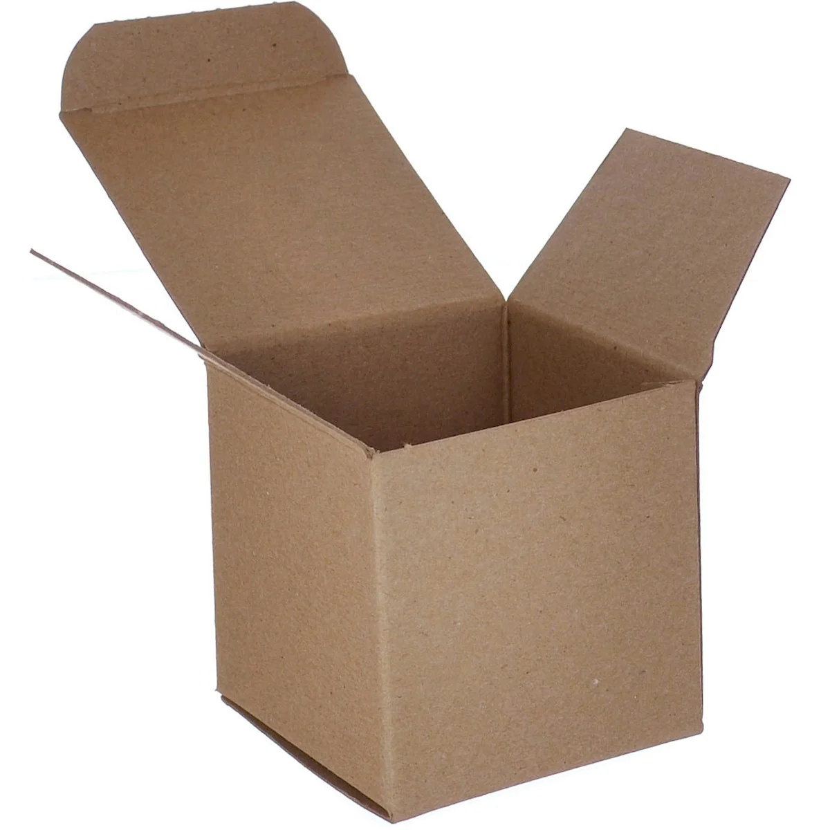 4 x 4 x 4 Brown 24pt 1-pc Chipboard Folding Carton 250/Case