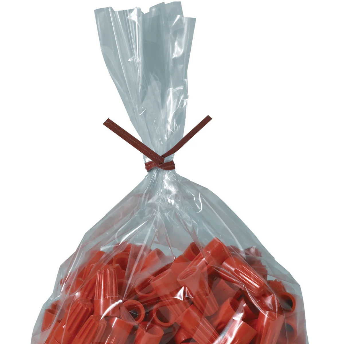 4 x 5/32 Red Paper Twist Ties 2000/Case