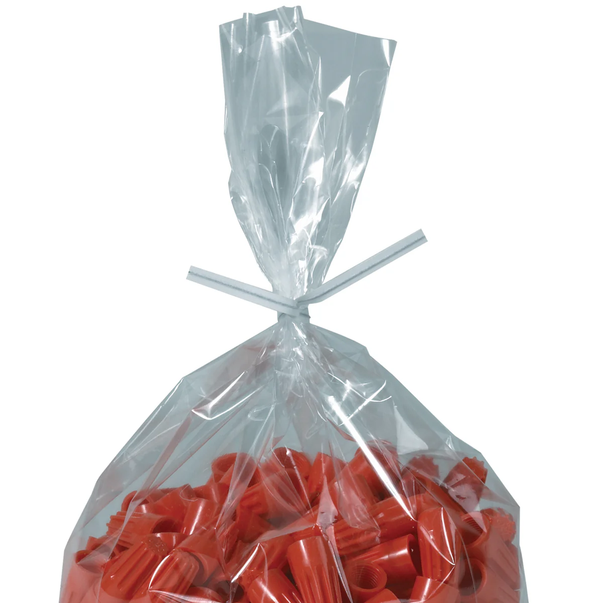 4 x 5/32 White Paper Twist Ties 2000/Case