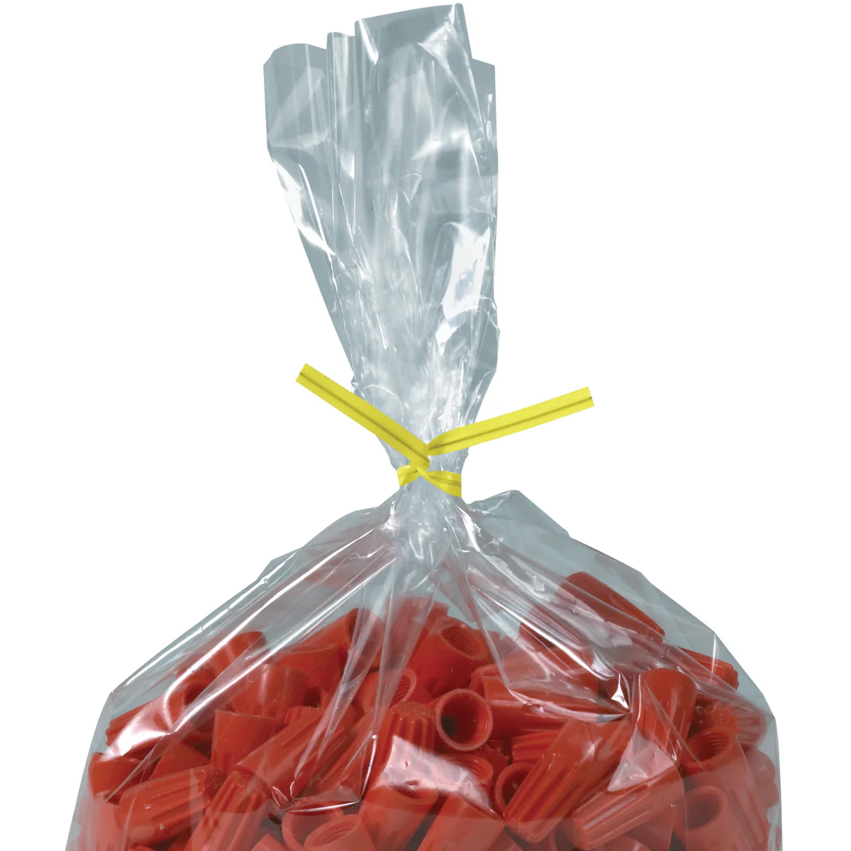4 x 5/32 Yellow Plastic Twist Ties 2000/Case