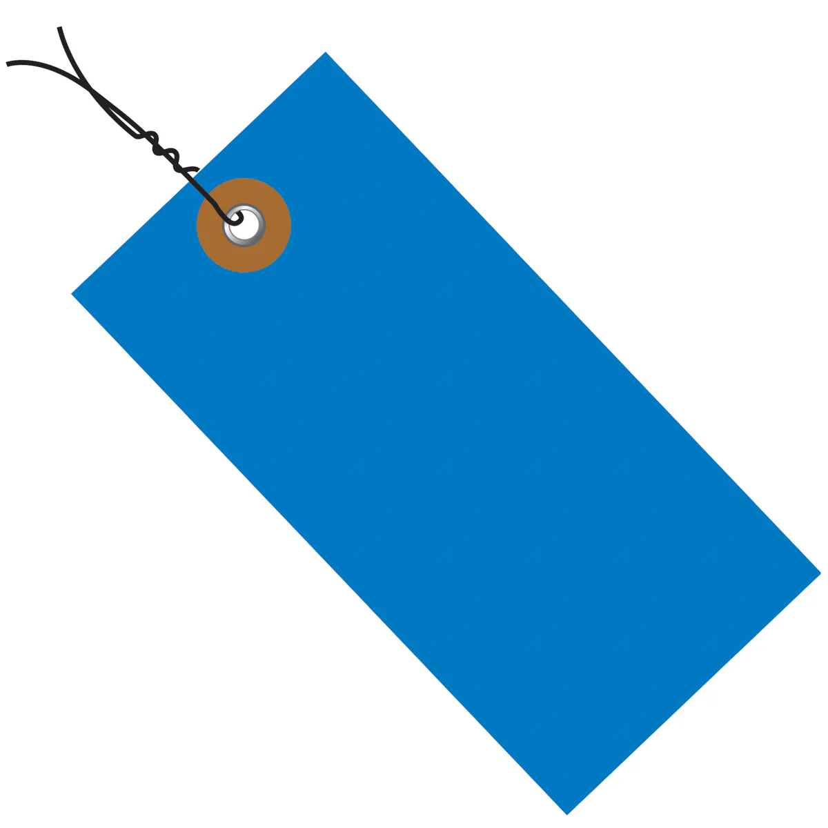5 1/4 x 2 5/8 Blue Tyvek Pre-Wired Shipping Tag 100/Case