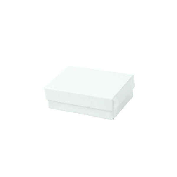 5 1/4 x 3 3/4 x 1 3/4 White Jewelry Box 100/Case