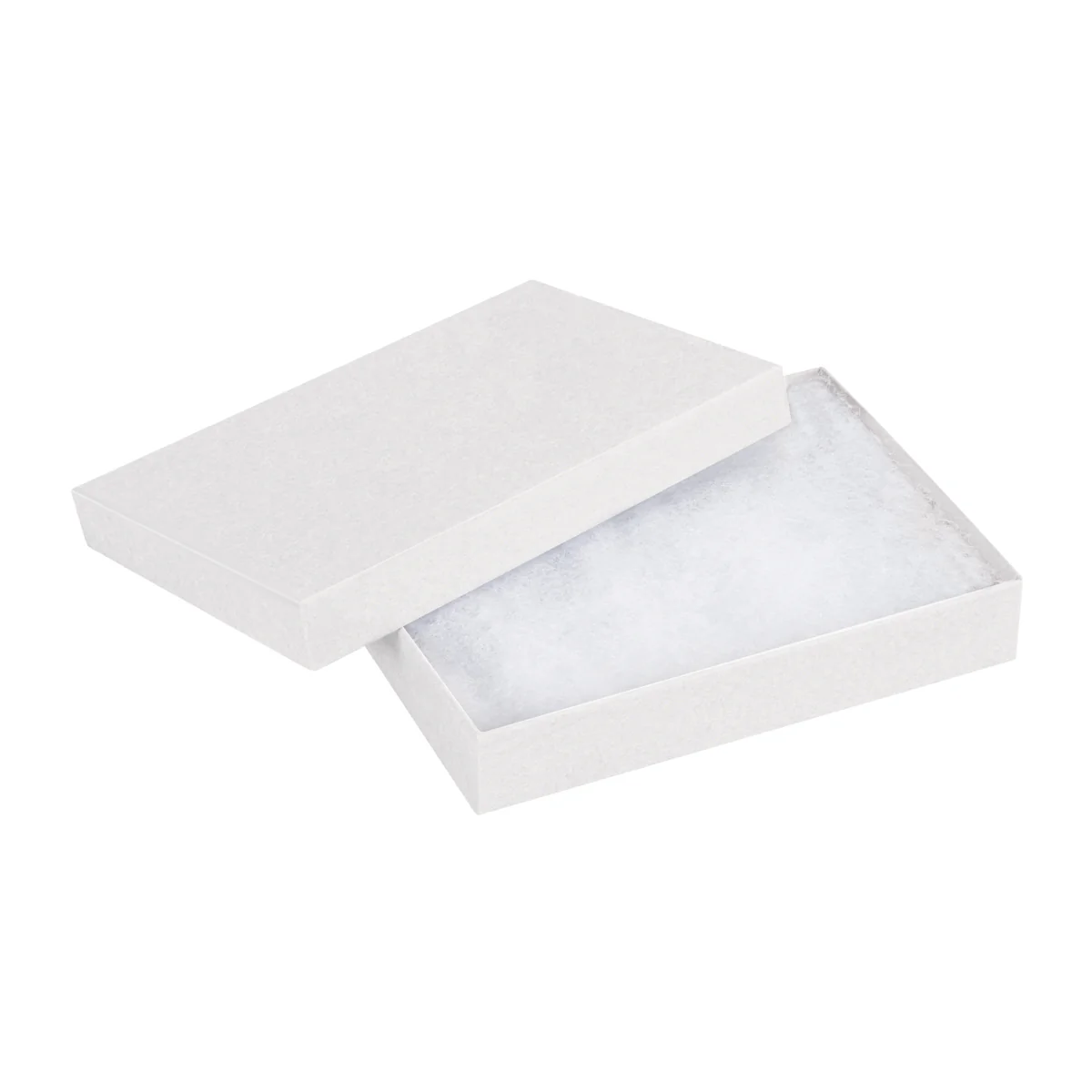 5 1/4 x 3 3/4 x 7/8 White Jewelry Box 100/Case