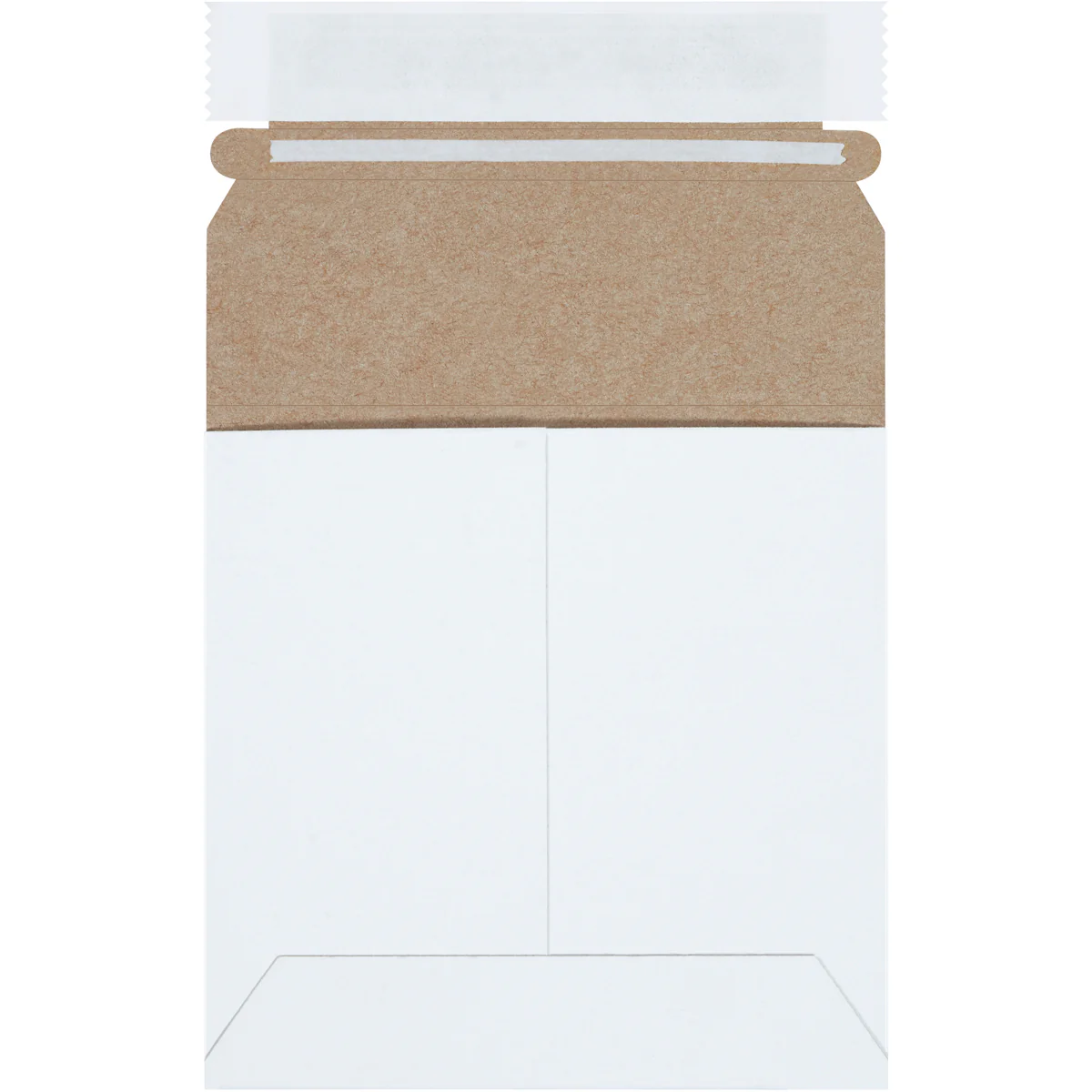 5 1/8 x 5 1/8 Self-Seal White Rigid Mailer 200/Case