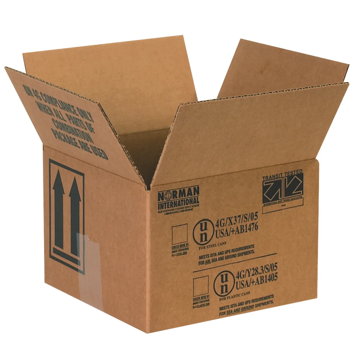 5 1/8 x 5 1/8 x 6 3/16 1 - 1 Quart Paint Can Boxes 25/Bundle