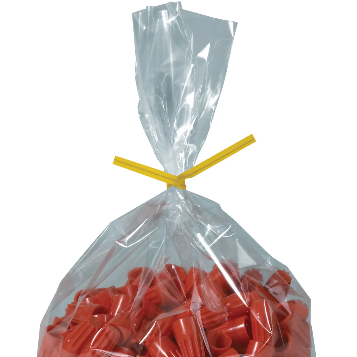 5 x 5/32 Yellow Paper Twist Ties 2000/Case