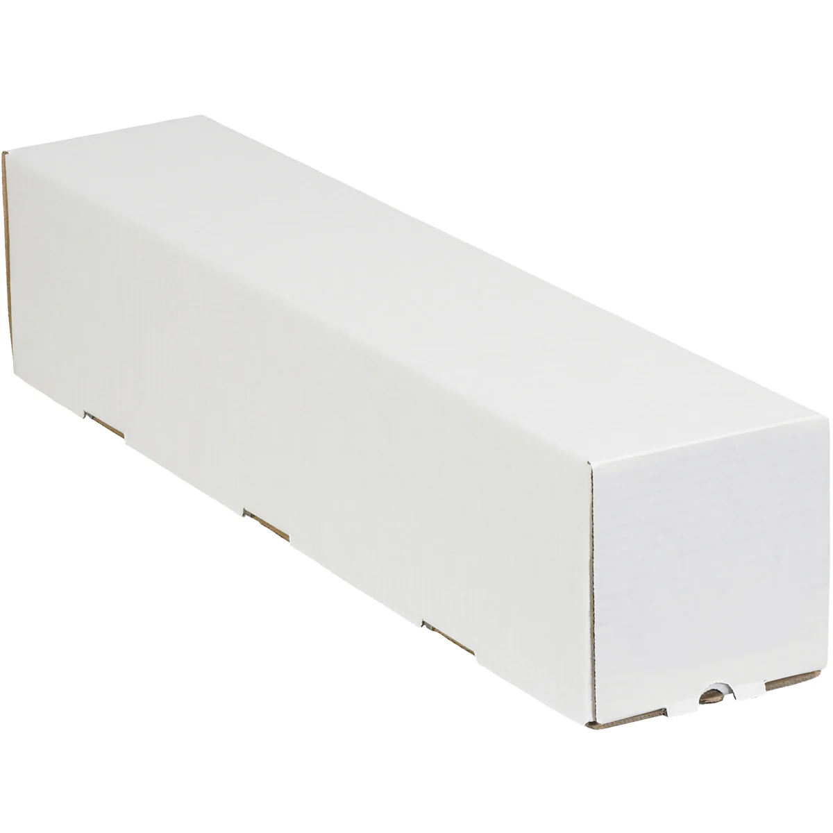 5 x 5 x 25 Square White Corrugated Mailing Tube 25/Bundle