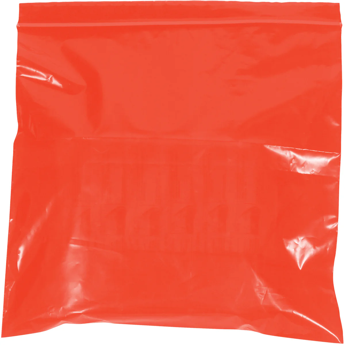 5 x 8 - 2 Mil Red Reclosable Poly Bags 1000/Case