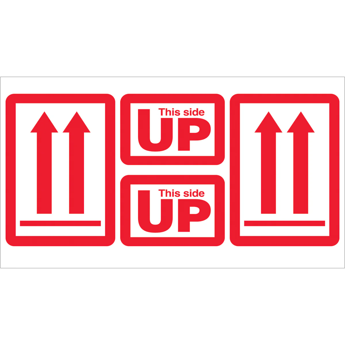 5 x 9" - "This Side Up" Arrow Labels 500/Roll
