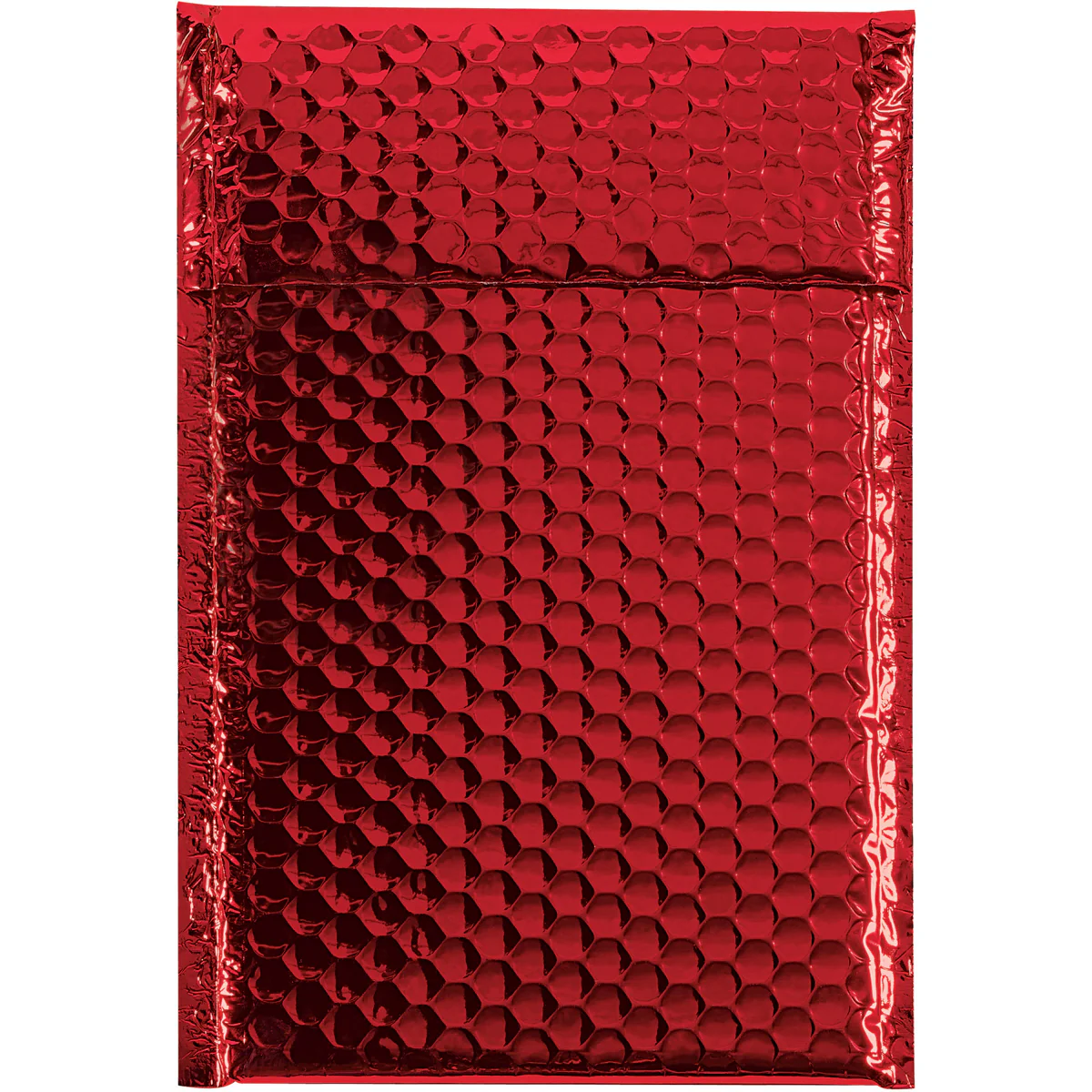 6 1/2 x 10 1/2 Red Metallic Bubble Mailers 72/Case