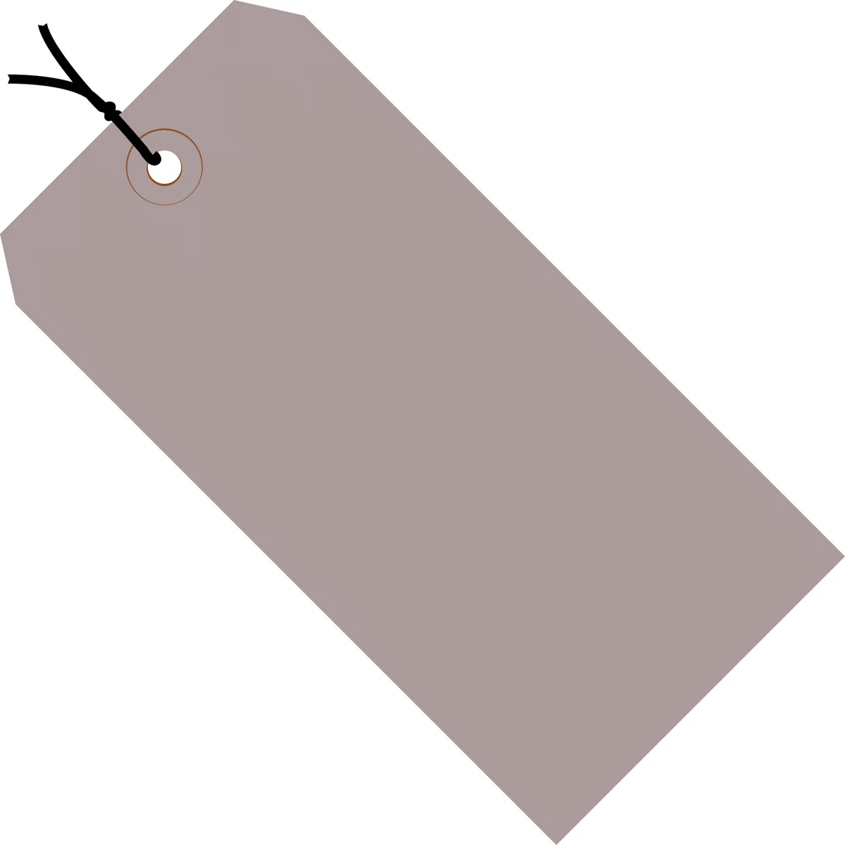 6-1/4 x 3-1/8 Pre-Strung Grey Tags (THICK BOARD - 13 POINT) 1000/Case