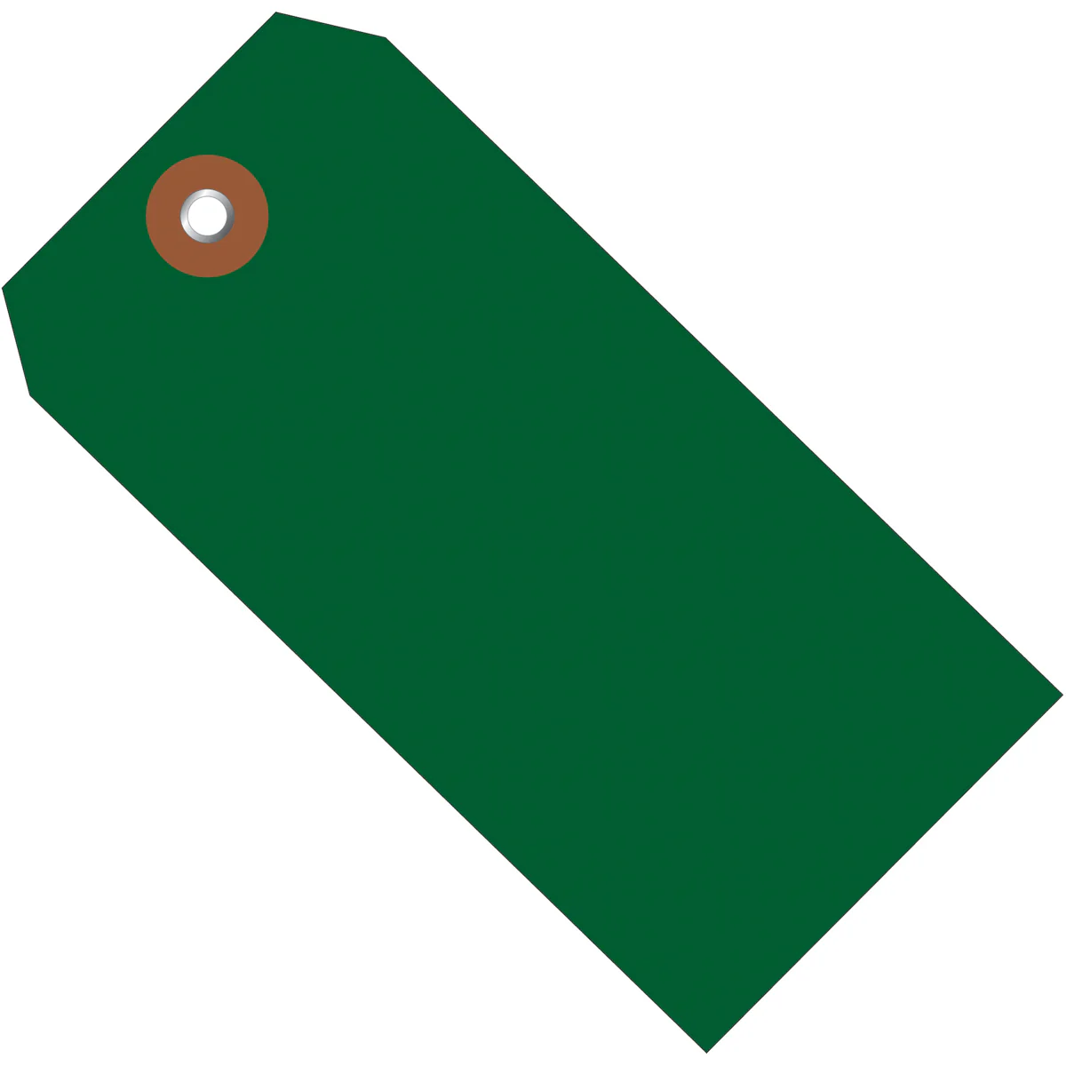 6 1/4 x 3 1/8 Green Plastic Shipping Tags 100/Case