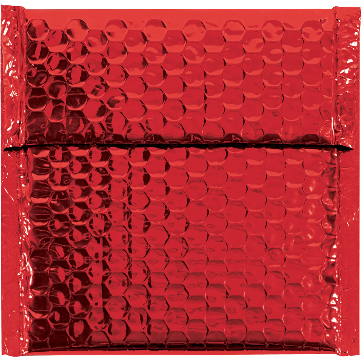 6 x 6 1/4 Red Metallic Bubble Mailers 72/Case