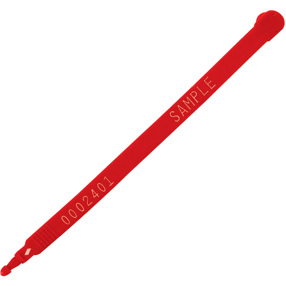 7 1/2" Red Plastic Truck Seals 100/Case