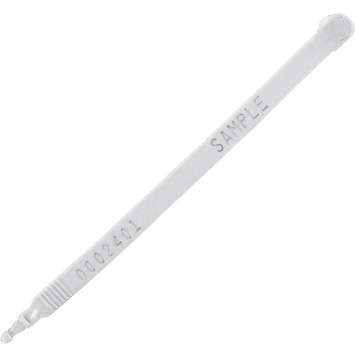 7 1/2" White Plastic Truck Seals 100/Case