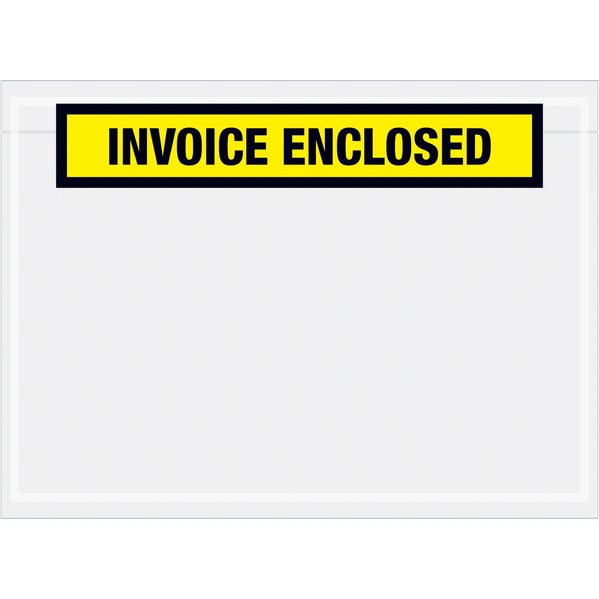 7 1/2 x 5 1/2 Yellow Invoice Enclosed (Panel Face) Envelopes 1000/Case