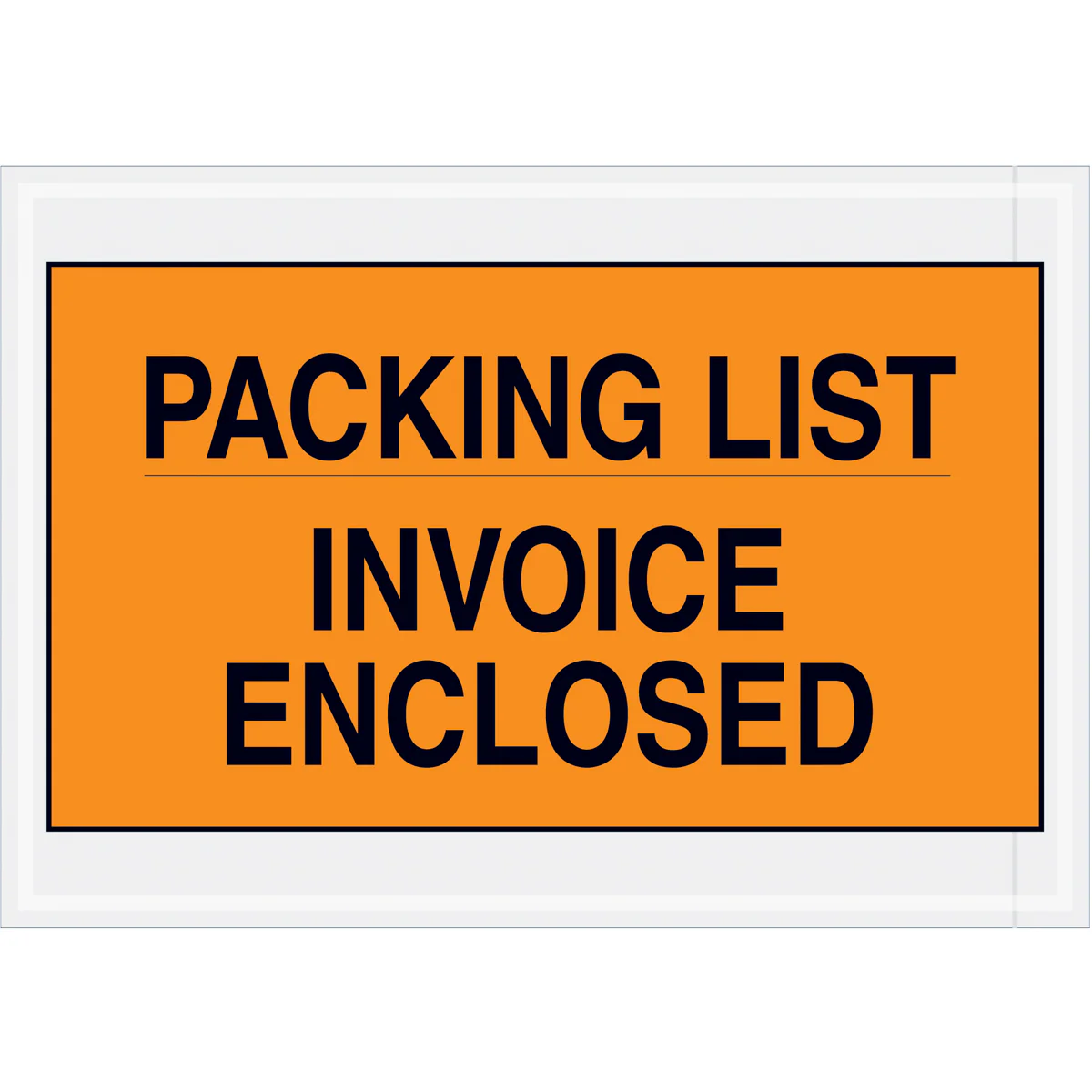 7 x 10 Packing List or Invoice Enclosed Envelopes - ORANGE 1000/Case