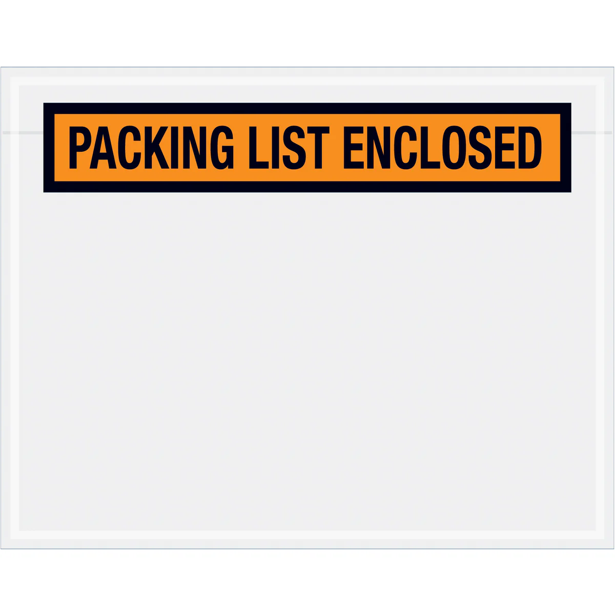7 x 5-1/2 Packing List Enclosed Envelopes (Panel Face) - ORANGE 1000/Case