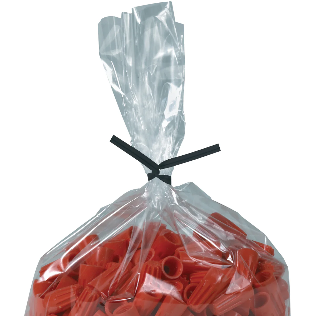 7 x 5/32 Black Plastic Twist Ties 2000/Case
