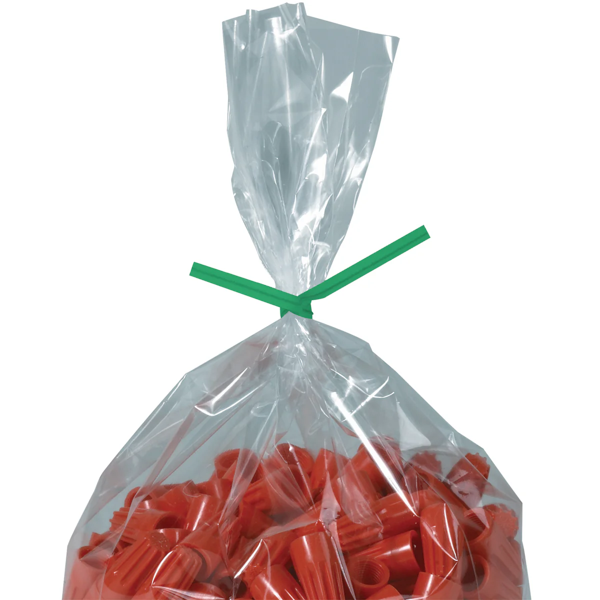7 x 5/32 Green Paper Twist Ties 2000/Case