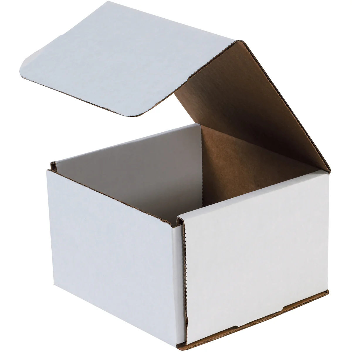 7 x 7 x 4 White Corrugated Mailers 50/Bundle