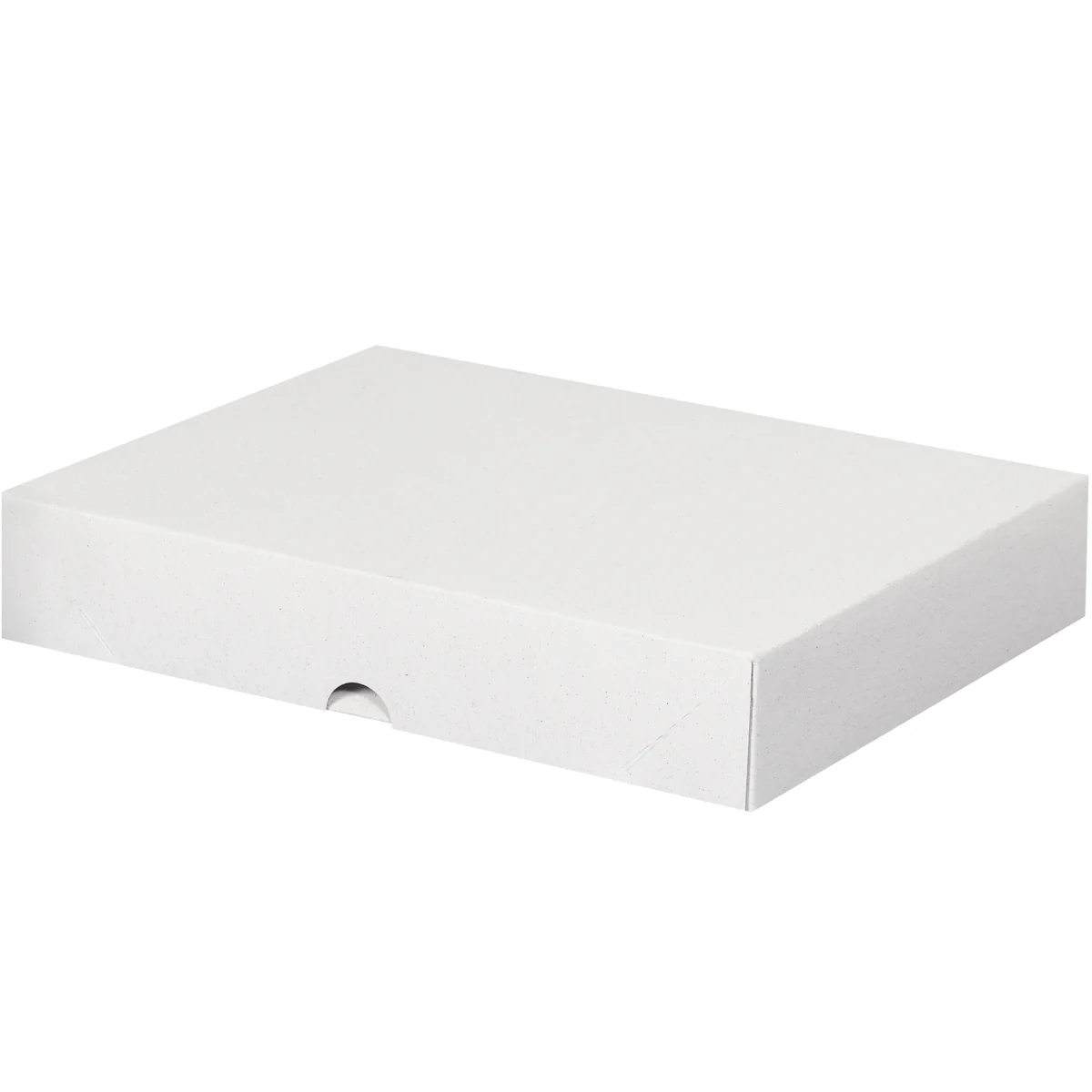 8 1/2 x 11 x 2 (Letterhead Size) 2-pc White Folding Carton 200/Case