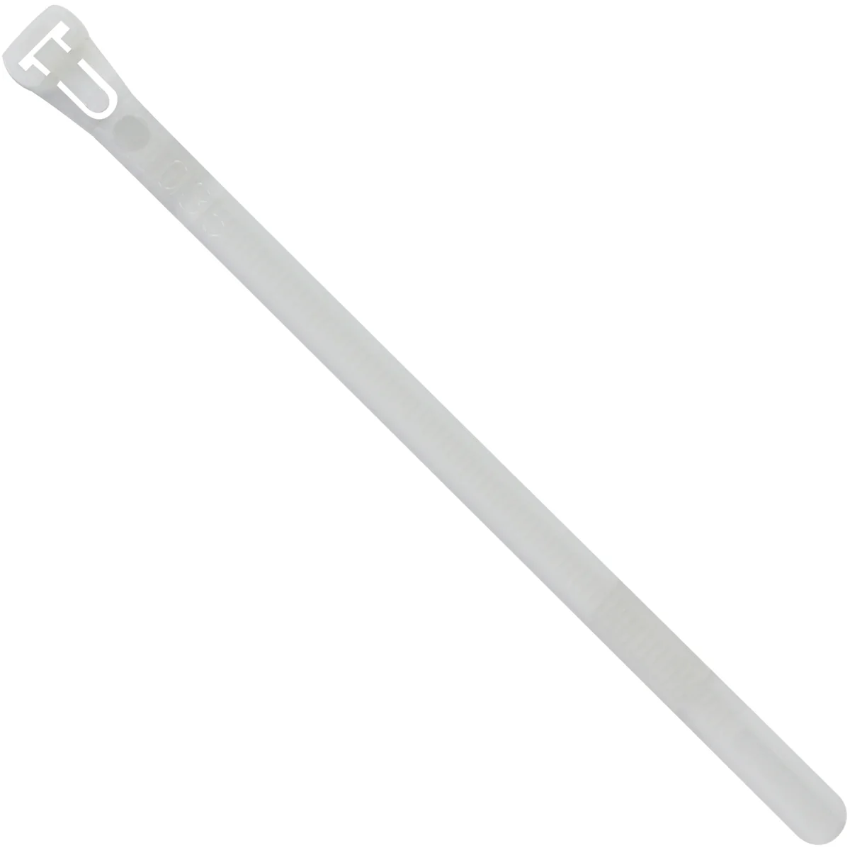 8" (50 lb Tensile) Natural Releasable Cable Ties 1000/Case