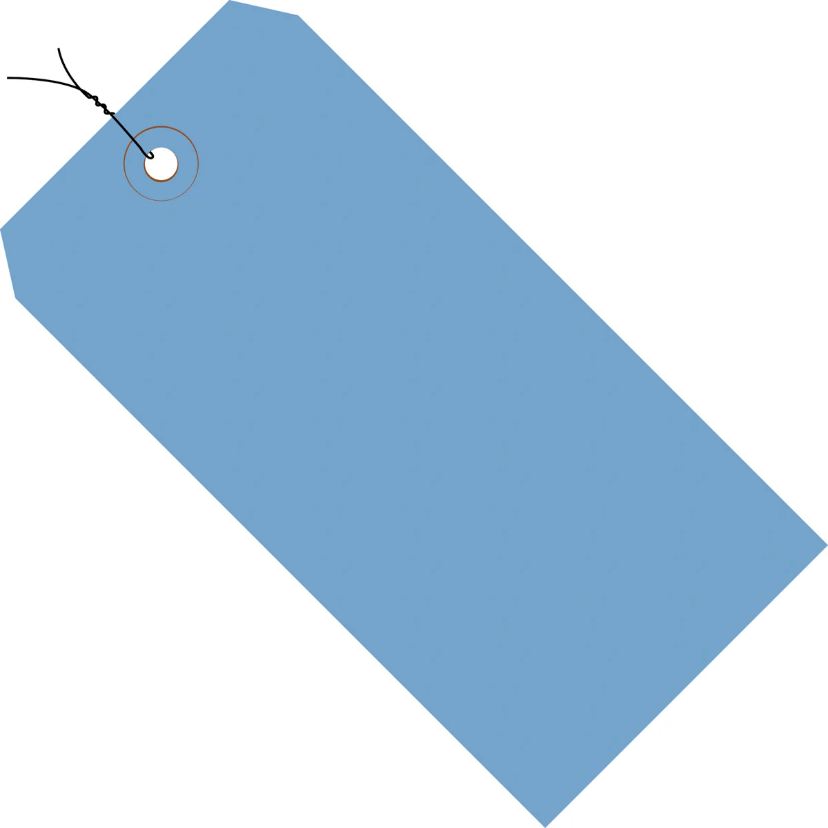 8 x 4 Pre-Wired Royal Blue Tags (THICK BOARD - 13 POINT) 500/Case