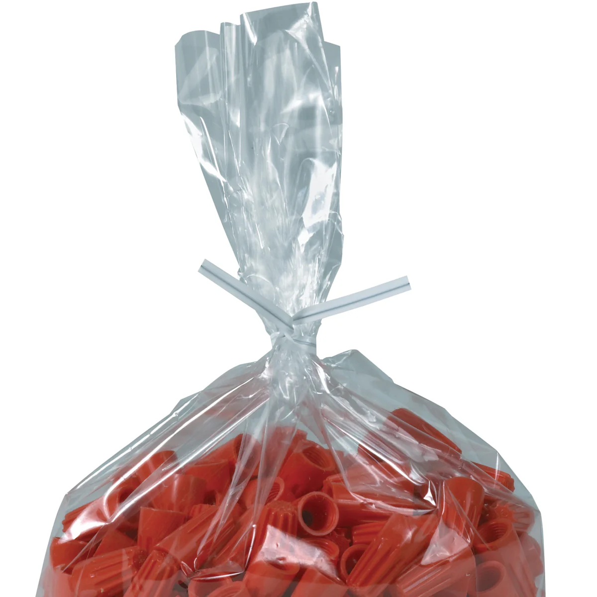 8 x 5/32 White Plastic Twist Ties 2000/Case