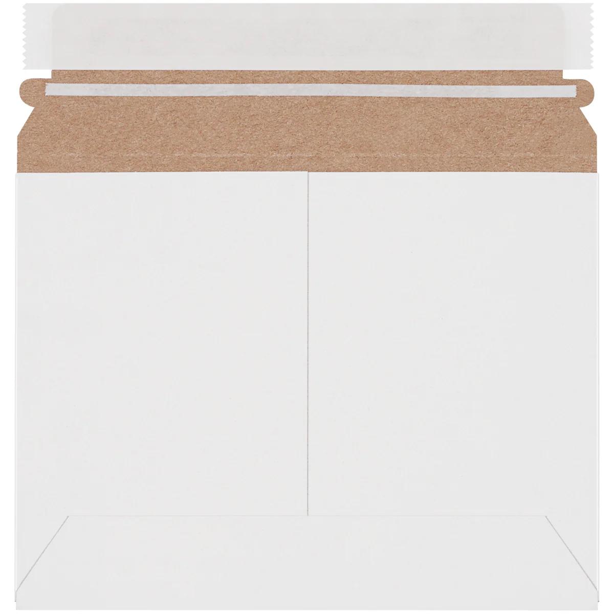 8 x 6 White Utility Grade Flat Mailers 200/Case