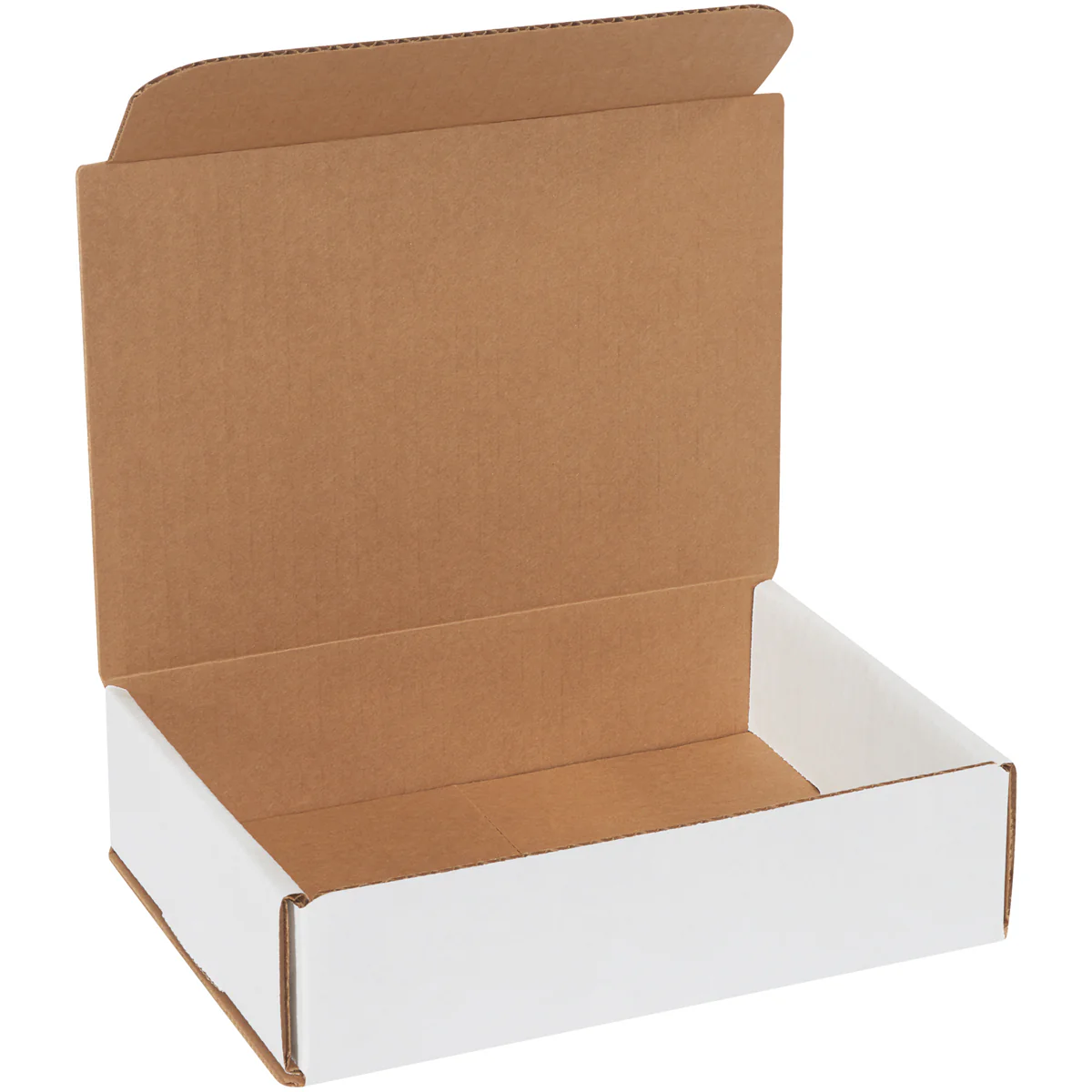 8 x 6 x 2 White Corrugated Mailers 50/Bundle