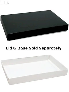 9-3/8 x 6 x 1-1/8 White 1 lb. Rectangular Candy Box BASE 250/Case - Image 2