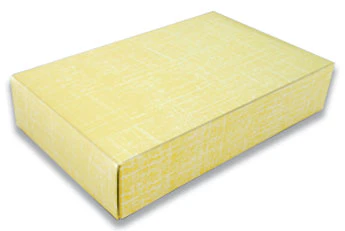 9-5/8 x 6-1/8 x 2 Yellow 2 lb. Rectangular Candy Box LID 250/Case