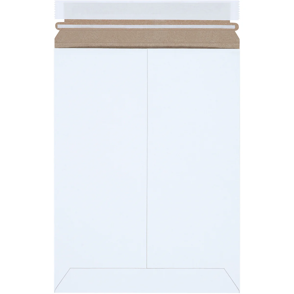 9 x 11 1/2 Self-Seal White Rigid Mailer - 25/Case