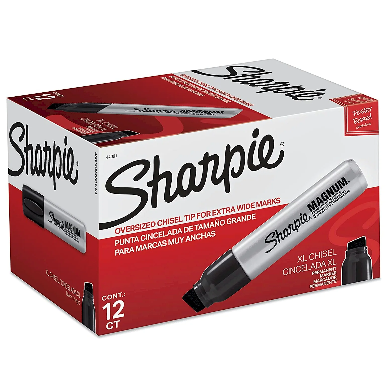 Black Sharpie Magnum Markers 12/Case - Image 2