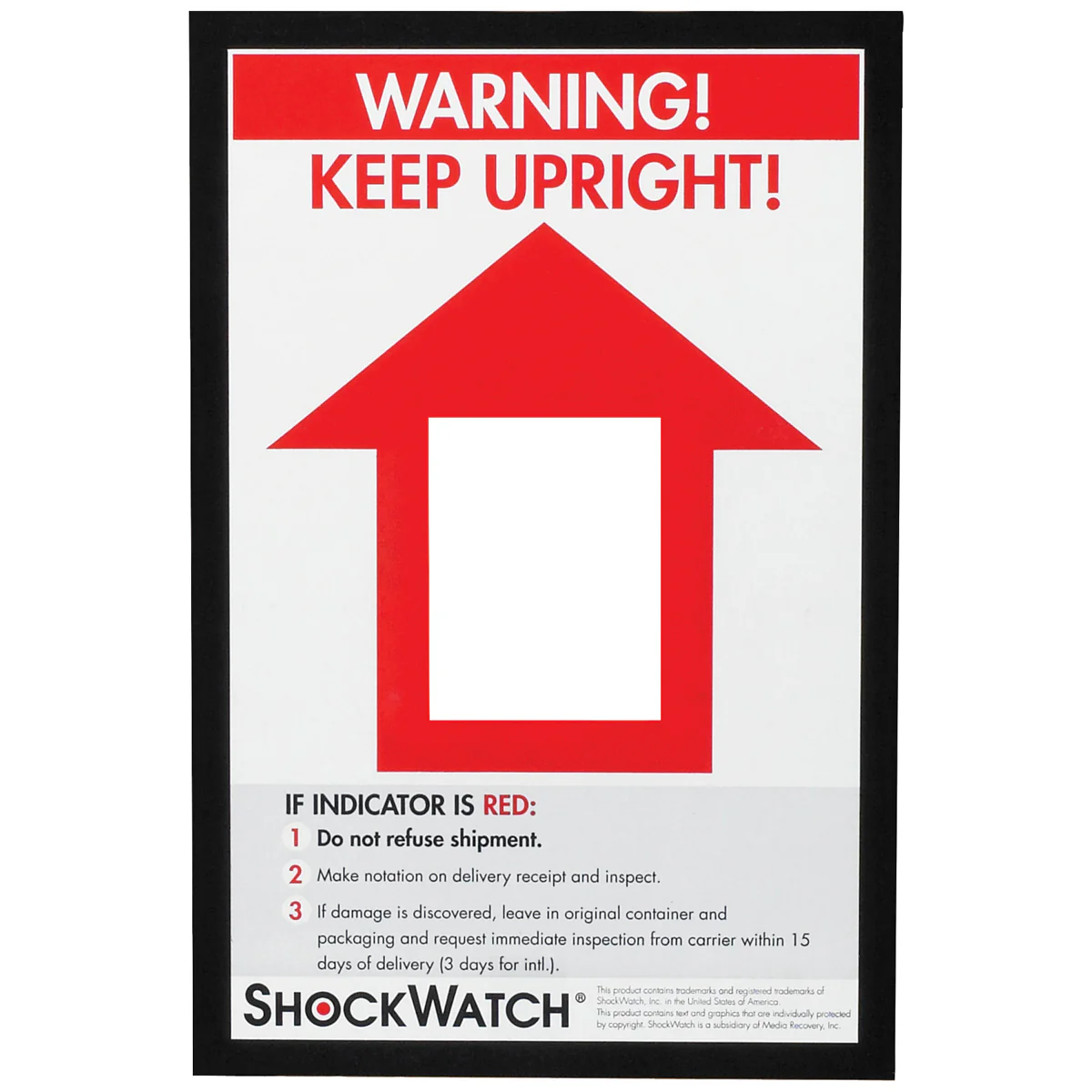 TiltWatch XTR Companion Labels 200/Case