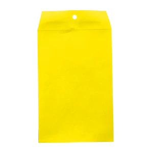 Yellow 6"x9" Non-Clasp Envelopes 25/Pack