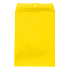 Yellow 9"x12" Non-Clasp Envelopes 25/Pack